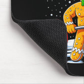 Gingershred Funny Gingerbread Man Gym Bodybuilding Mousepad (Ecke)