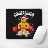 Gingershred Funny Gingerbread Man Gym Bodybuilding Mousepad (Mit Mouse)