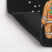 Gingershred Funny Gingerbread Man Gym Bodybuilding Mousepad (Ecke)