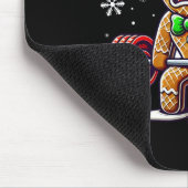 Gingershred Funny Gingerbread Man Gym Bodybuilding Mousepad (Ecke)