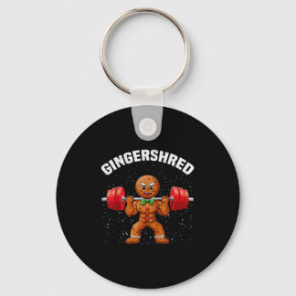 Gingershred Funny Gingerbread Man Gym Bodybuilding Schlüsselanhänger