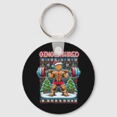 Gingershred Funny Gingerbread Man Gym Bodybuilding Schlüsselanhänger (Vorderseite)