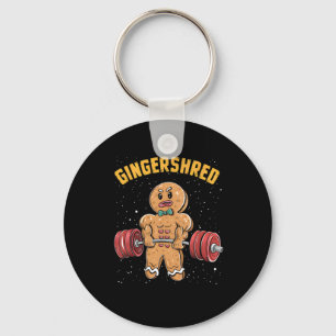 Gingershred Funny Gingerbread Man Gym Bodybuilding Schlüsselanhänger