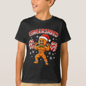 Gingershred Funny Gingerbread Man Gym Bodybuilding T-Shirt (Vorderseite)