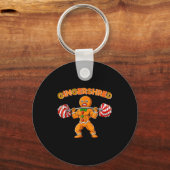 Gingershred Funny Men Gym Bodybuilding Gingerbread Schlüsselanhänger (Vorderseite)