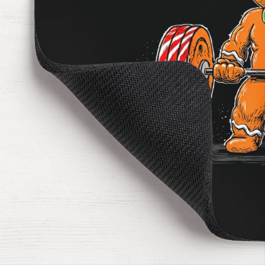 Gingershred Gingerbread Christmas Workout Gym Ging Mousepad (Ecke)