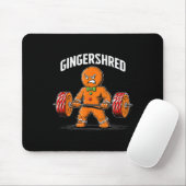 Gingershred Gingerbread Christmas Workout Gym Ging Mousepad (Mit Mouse)