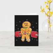 Gingershred Lustiger Gingerbread-Mann Gym Bodybuil Karte (Gelbe Blume)