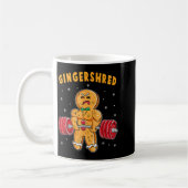 Gingershred Lustiger Lebkuchenmann-Gym-Körperbildu Kaffeetasse (Links)