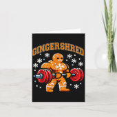 Gingershred Lustiger Lebkuchenmann-Gym-Körperbildu Karte (Vorderseite)