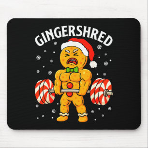 Gingershred Lustiger Weihnachtsmann Gym Fitness Mousepad