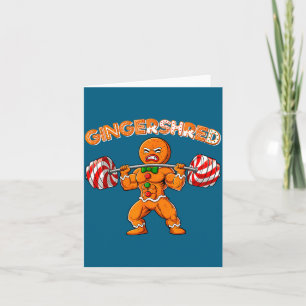 Gingershred Lustiger Weihnachtsmann Gym Fitnessstu Karte