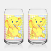 Gingham Animal Soda Glass Dosenglas (Vorderseite)