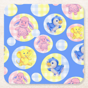 Gingham Animal Untersetzer