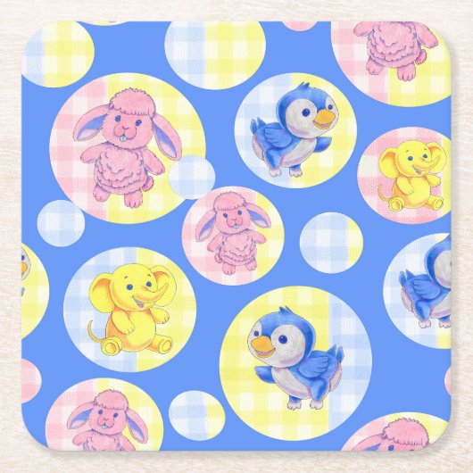 Gingham Animal Untersetzer (Vorderseite)