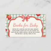 Gingham Apple aus unserem Eye Baby Shower Book for Begleitkarte (Vorderseite)