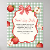 Gingham Apple von unserem Eye Baby Say Baby Sign B Poster (Vorne)