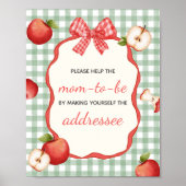 Gingham Apple von unserem Eye Envelope Station Sig Poster (Vorne)