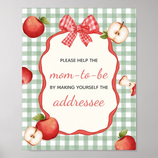 Gingham Apple von unserem Eye Envelope Station Sig Poster (Vorne)