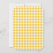 Gingham Baby Shower Einladung (Rückseite)