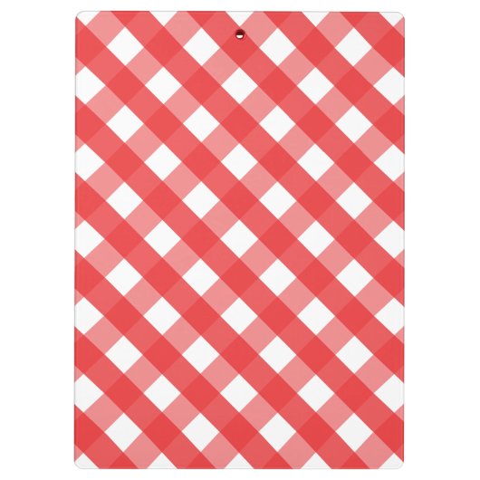 Gingham Baseball Personalisiert Clipboard Klemmbrett (Rückseite)