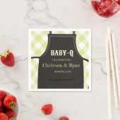 Gingham Bbq Baby Shower Serviette (Beispiel)