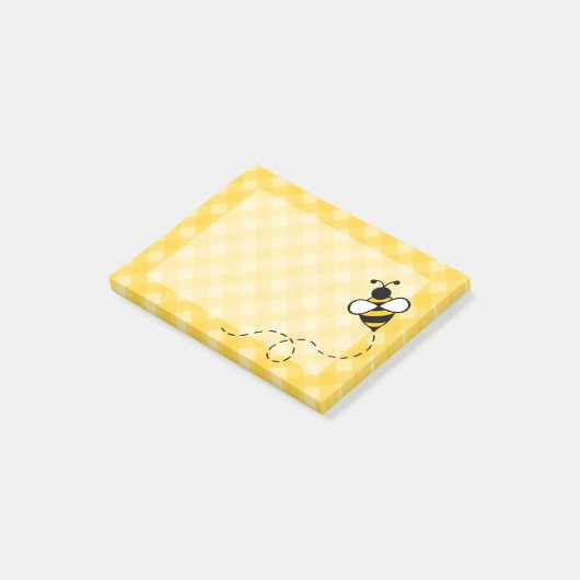 Gingham Bee Kitchen School Post It Notes Geschenk Post-it Klebezettel (angewinkelt)