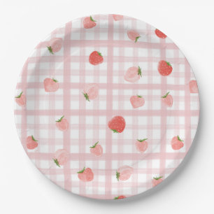 Gingham Berry Party Tellers Pappteller