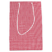 Gingham-Berry-Red-Gift-Bag Mittlere Geschenktüte (Vorderseite)