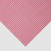 Gingham-Berry-Red-Tissue Wrapping Paper Seidenpapier (Ausschnitt)