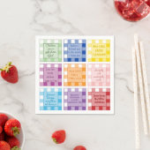 Gingham Bible verses Baby Shower Serviette (Beispiel)