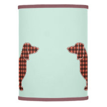 Gingham Black and Tan Dachshund Mint 