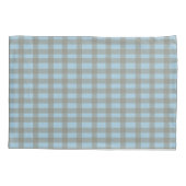 Gingham Blau  Kissenbezug (Rückseite)