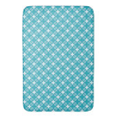Gingham blau-weiß badematte (Vorderseite Vertikal)
