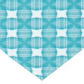 Gingham Ble und White Tischdecke (Schrägansicht)
