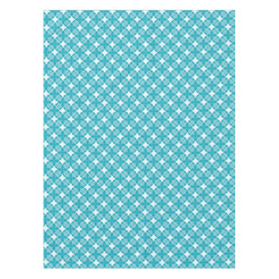 Gingham Ble und White Tischdecke