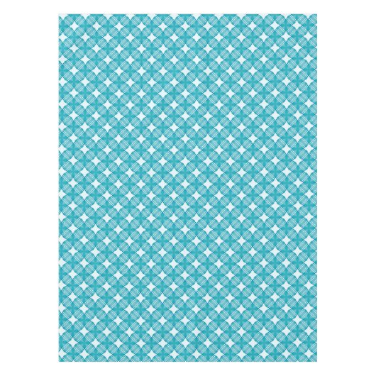 Gingham Ble und White Tischdecke (Vorderseite)