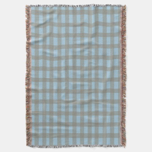Gingham Blue  Decke (Vorderseite Vertikal)