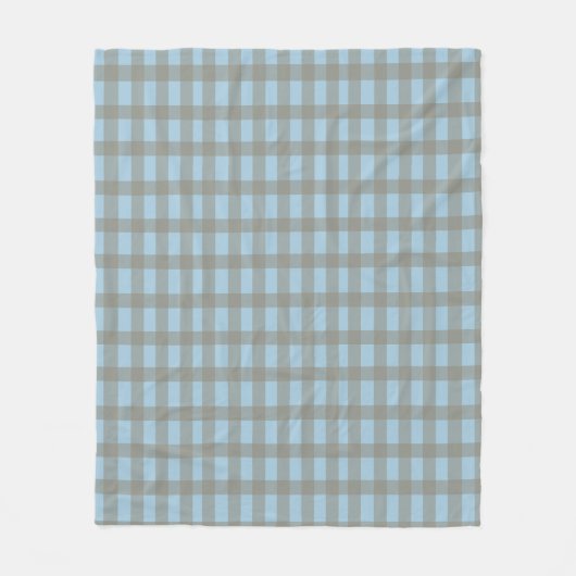 Gingham Blue  Fleecedecke (Vorderseite)