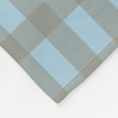 Gingham Blue Fleecedecke (Ecke)