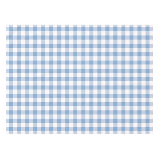 Gingham Blue Summer Picnic Kariert Tablecloth Tischdecke (Vorderseite (Horizontal))