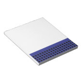 Gingham Blue und Black Notizblock (angewinkelt)