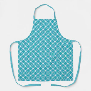Gingham Blue und White Schürze