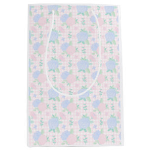 Gingham-Blümchen Mittlere Geschenktüte