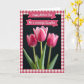 Gingham-Blumen-Sonderanlasskarte Karte (Gelbe Blume)