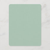 Gingham-Bogen-Krawatte niedliche Babydusche Hinweiskarte (Rückseite)