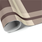Gingham | Braun & Beige Geschenkpapier (Rolleneckpunkt)