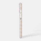 Gingham-Braun-Bibelvers iPhone 16 Handyhülle Hülle (Linke Seite)