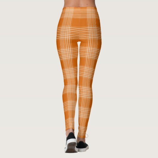 Gingham Burnt Orange Leggings (Rückseite)