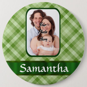 Gingham Button